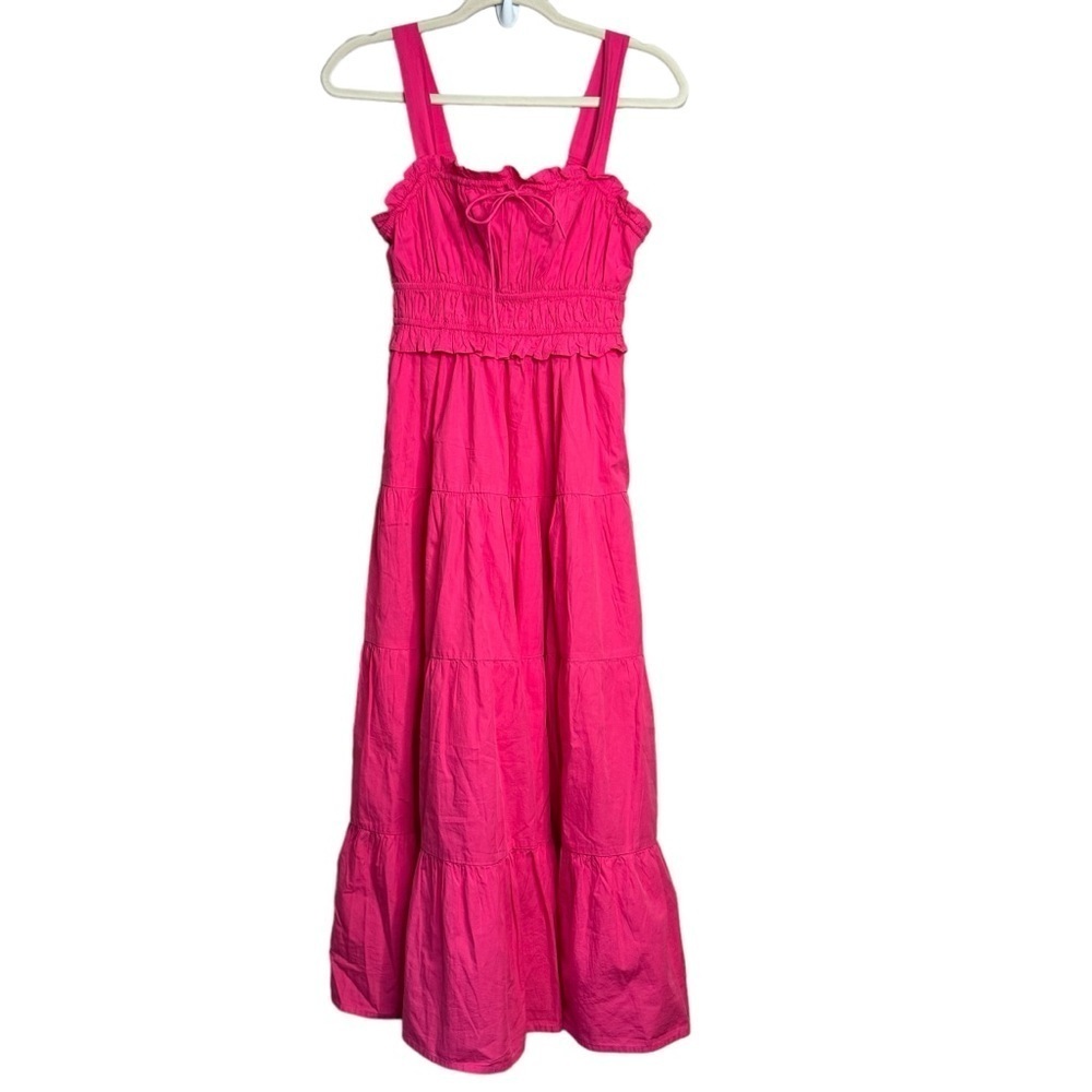 J. Crew Pink Midi Dress